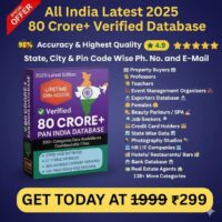 PAN India Database with 80+Crore